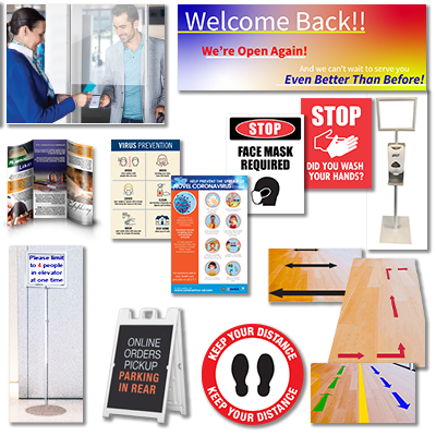 Reopening Signage and Safety Products -  Premium Package